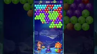 Bubble Dino Prehistoric gameplay portrait 15 seconds #games #dinosaurshooter #gaming