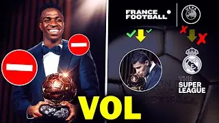 RÉVÉLATIONS CHOCS SUR L'ÉCHEC VINICIUS, LE PLUS GRAND VOL DU BALLON D'OR...  RÉACTIONS ! - ACTU FOOT