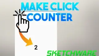 Make click counter in SketchWare