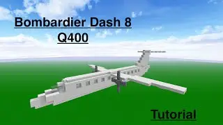 Minecraft Airplane Bombardier Dash 8 Q400(Tutorial)