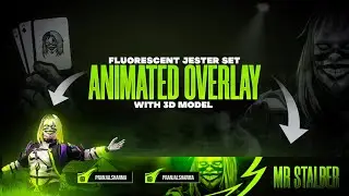 How To Make BGMI Fluorescent Jester Set Animated Overlay With 3D Character on Android