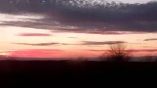 Scary Blood Red Clouds in Chemtrail Sky!!  1-15-12  Revelations Sunset?