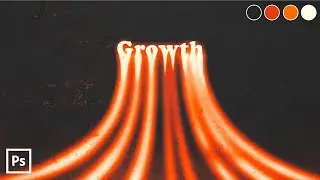 Design Typography Poster Melting Text effect- Easy Photoshop Tutorial