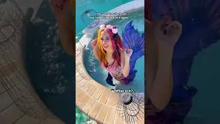 What happens if you bring home a mermaid? #mermaid #mermaidtail #ocean #underwater #pool #swim #h2o
