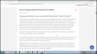 How to Configure Apache Web Server Virtual Hosts on Redhat 8