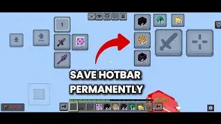 How to Permanently Save Custom Hotbar Buttons (MC Bedrock Mobile) | 