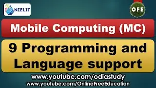 MC 9 Programming and Language support