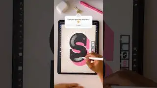 Lettering with the #symmetry tool in #adobefresco #adobesoftware #illustrator