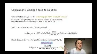 Heat Change Calculations (for Lab 12&13)