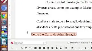 LibreOffice Writer: Formatar o subtítulo para o Sumário Automático