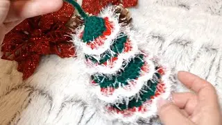 Bozicno drvce cijeli video//full video-tutorial crochet christmas tree