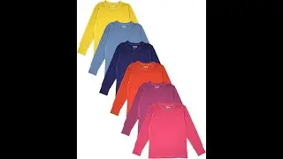 Girls/Boys/Toddler 6 Pack Athletic Performance Long Sleeve Undershirt Tops/Base Layer Cotton
