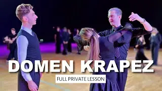 Full Private Lesson with Domen Krapez - Slow Foxtrot 
