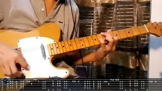 Funky Dreamy guitar riff to help with your insomnia (w/ tabs)