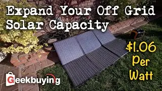 Expand Your Off Grid Solar Capacity // Atem Power 300W Solar Blanket from GeekBuying.com