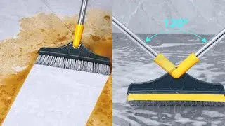 2 in 1 Floor Brush Scrub Brush Review 2021 - Floor Scrub Brush with Long Handle
