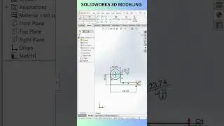 SOLIDWORKS 3D MODELING #solidworksbeginnerstutorials #solidworkstutorial #cadcamtutorials