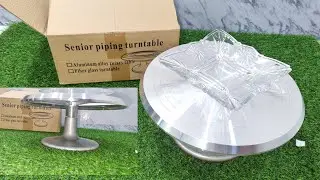 Unboxing My New Baking Must-Have: Stainless Steel Cake Turn Table