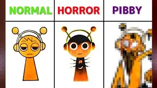 Drawing Oren Sprunki in NORMAL, HORROR and PIBBY Mode | INCREDIBOX SPRUNKI 🔥