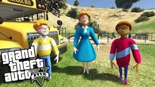 GTA 5 Mods - THE MAGIC SCHOOL BUS MOD w/ MS. FRIZZLE, ARNOLD & KEESHA (GTA 5 Mods Gameplay)