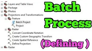 How to Batch Process in ArcGIS  Defining number of shape files