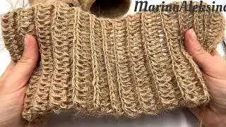 Тільки такою мочалкою класно 🤘 митися 🛁 Мочалка із джуту гачком