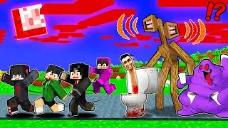 Best of Minecraft - Skibidi Toilet, Grimace, and Siren Head Hunts me in Minecraft!