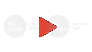 Red play button pulsing line 2D object animation