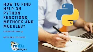 How to find help on Python functions, methods and modules?
