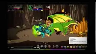 Aqworlds solo Green dragon