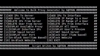 Automated Squid Proxy Script-Multiple Proxies Generator Script-Proxies Script IPv4-27 March 2021