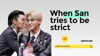 SAN SHOWING HIS LOVE AND CARE TO WOOYOUNG