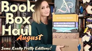 Many Exciting books! Unboxing Book Box Subscriptions, August 2026. FairyLoot, Owlcrate, Allurial