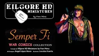 Kilgore HD Miniatures KGF021 COMIC #5 - Semper FI  1/10th resin bust