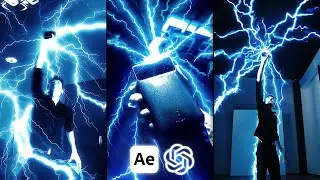 Adobe After Effects: Marvel Thor Lightning VFX Animation (or Sora + ChatGPT)