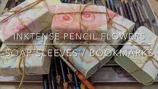 Derwent Inktense Pencils Soap Sleeves / Bookmarks Tutorial @lindabrownartist