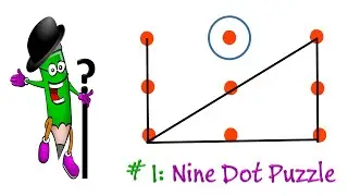 Brain Tests : The 9 Dot Puzzle : If you are a genius solve this!