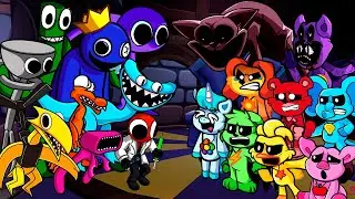 Rainbow Friends Vs Smiling Critters Friday Night Funkin' Poppy Playtime 3 x Roblox Rainbow Friends