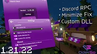 Minecraft Bedrock LEGIT PVP Client 1.21.23 - OderSo Client