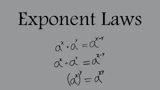 Understanding Exponent Laws & Rules - High school math help