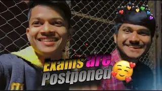 Vlog On Sppu Exams Postponed 🍾 || Relief From Stressful Time 🥂✌ #collegelife #sppuexamnewstoday