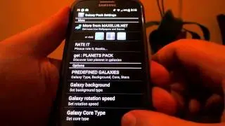 Живые обои для Андроид Galaxy Pack