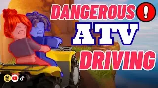 [W8] Roblox Dangerous ATV Driving! #roblox 