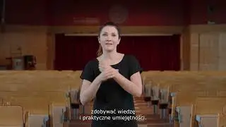Wizytówka UE Katowice w Polskim Języku Migowym