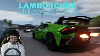 Lamborghini Huracan STO VS İnfiniti Q50 - Traffic mod - SRP MOD !!! | Assetto Corsa | G29 Gameplay