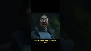 The woman suddenly began to mutate.
