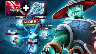 35Kills Storm Spirit  900GPM + 1500XPM Beast🔥Wind Waker + Bloodthorn Builds Dota 2