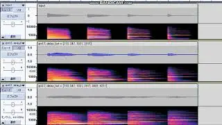 Demo of artificial reverberation with cascaded all-pass filters