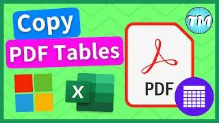 How to Copy a Table from PDF to Excel | Extract Data to Edit
