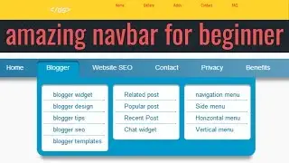 Amazing Navbar For Beginner
